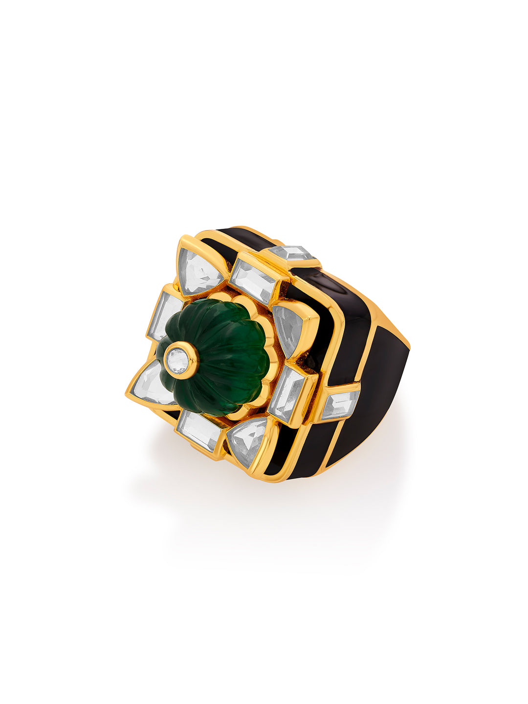 Raina Hydro Emerald Rani Ring