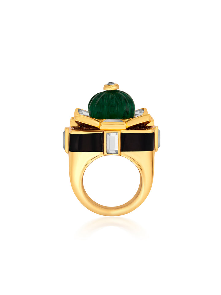 Raina Hydro Emerald Rani Ring