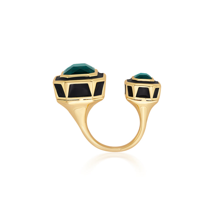 B-dazzle Dual Crystal Open Ring