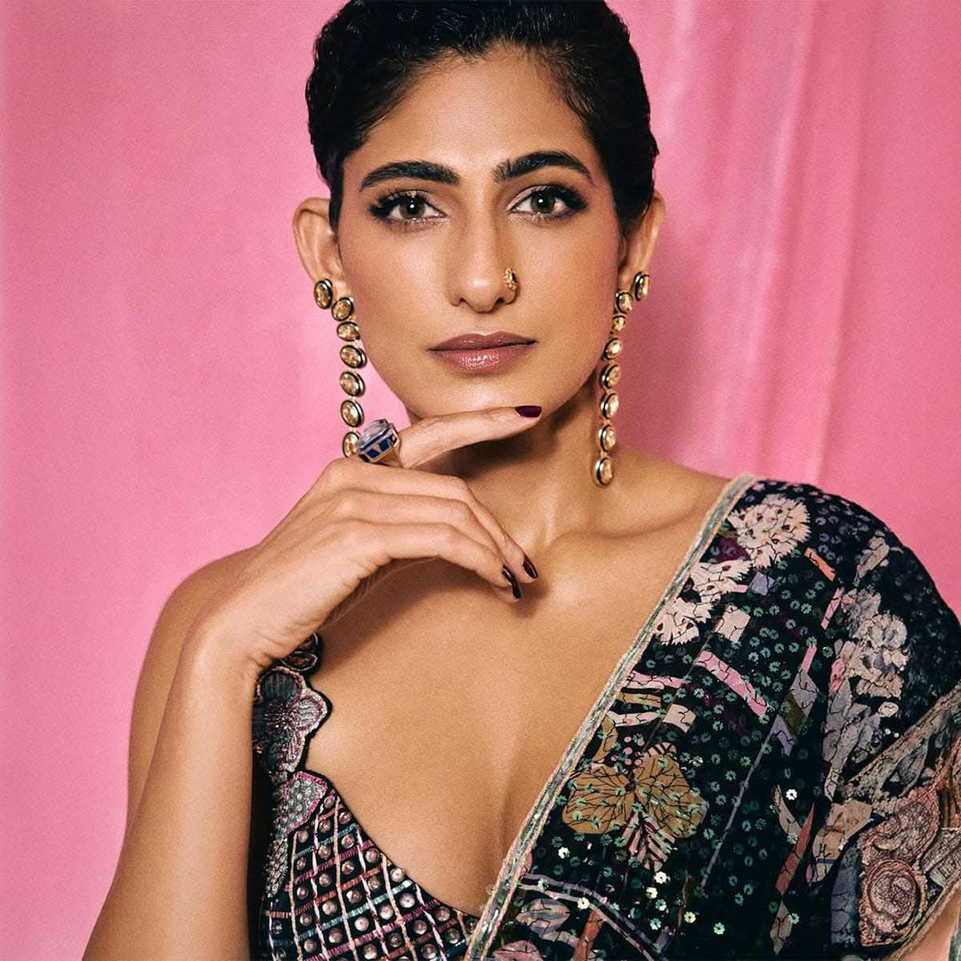 Kubbra Sait Aquamarine Crystal Galaxy Open Ring