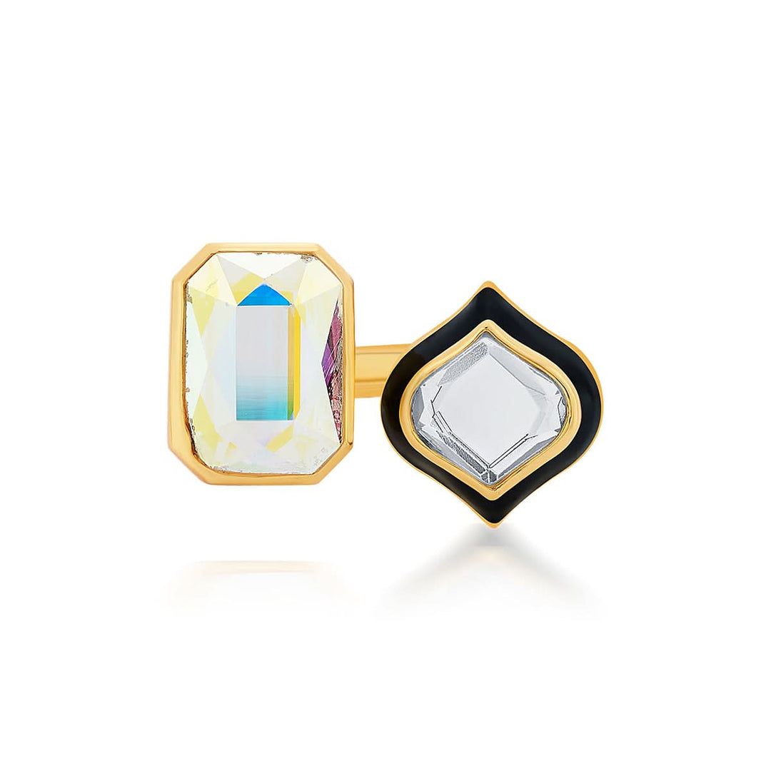 Amina Open Mirror Ring