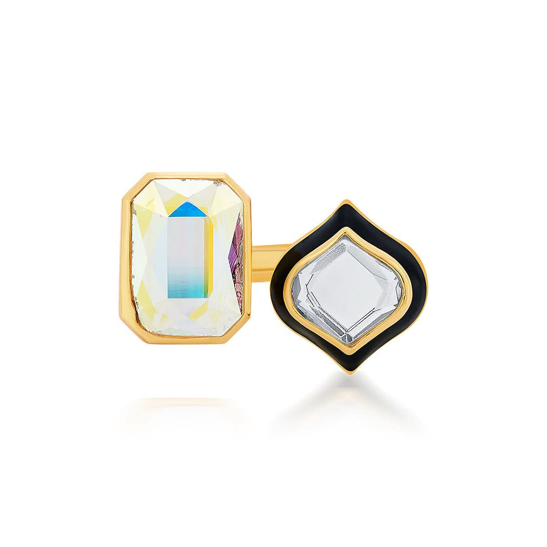 Amina Open Mirror Ring