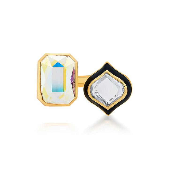 Amina Open Mirror Ring