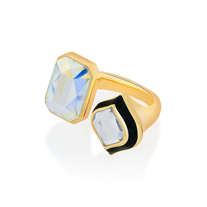 Amina Open Mirror Ring