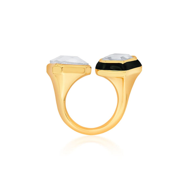 Amina Open Mirror Ring