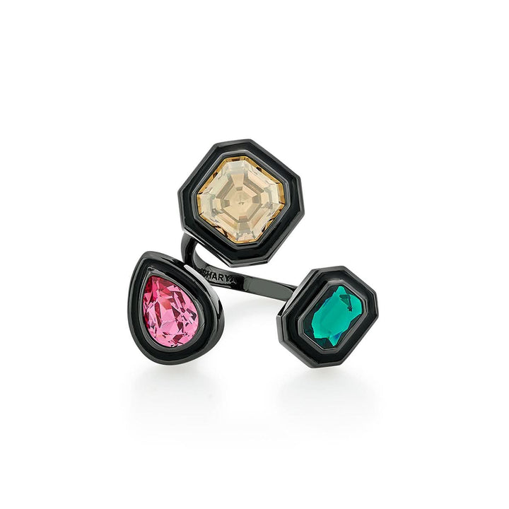 Banger Multi-Crystal Open Ring