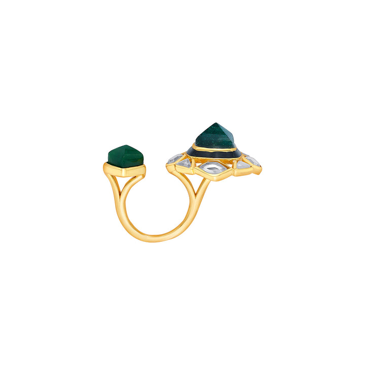 Begum Haute Evergreen Duplet Ring