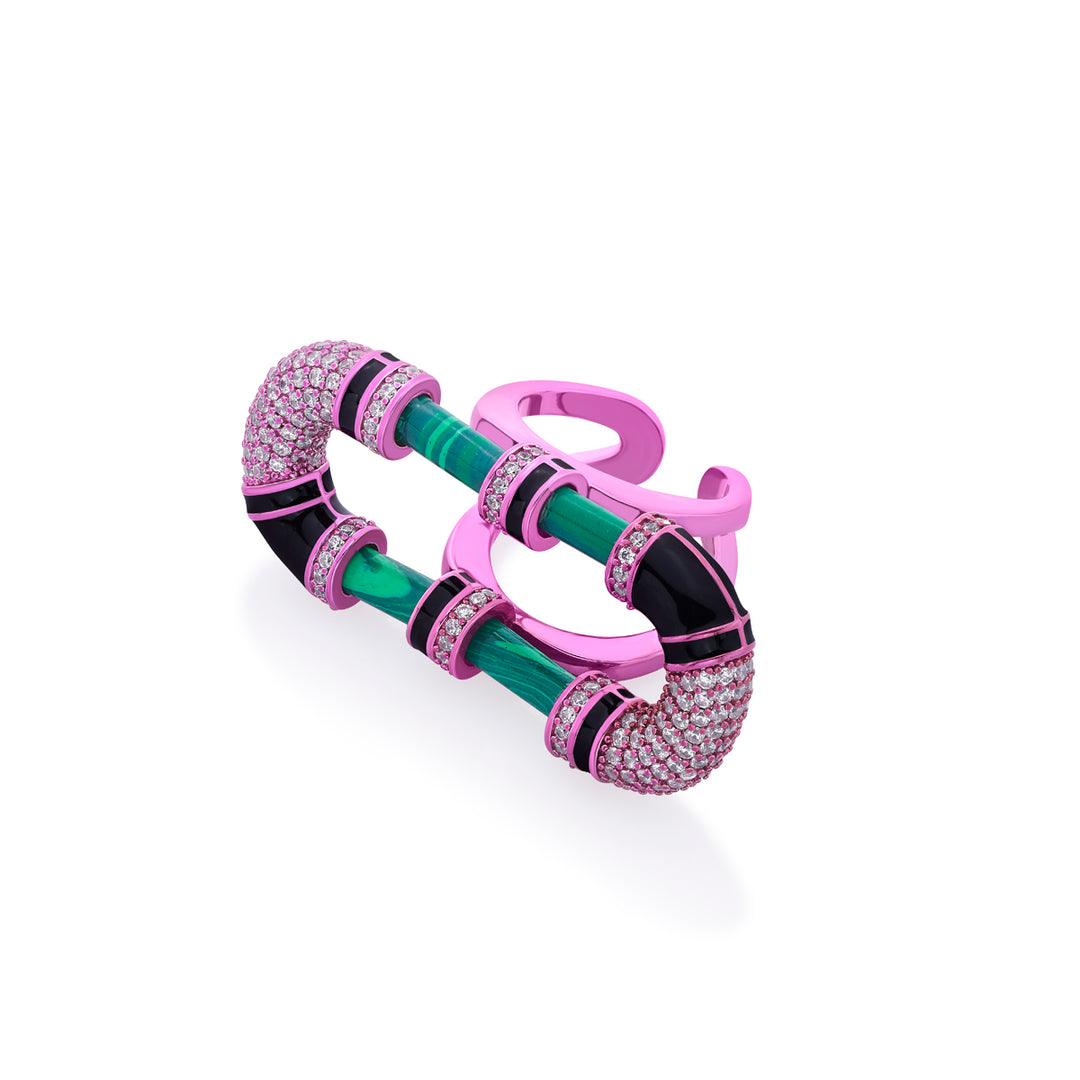 Hyper Pink Statement Ring - Isharya | Modern Indian Jewelry