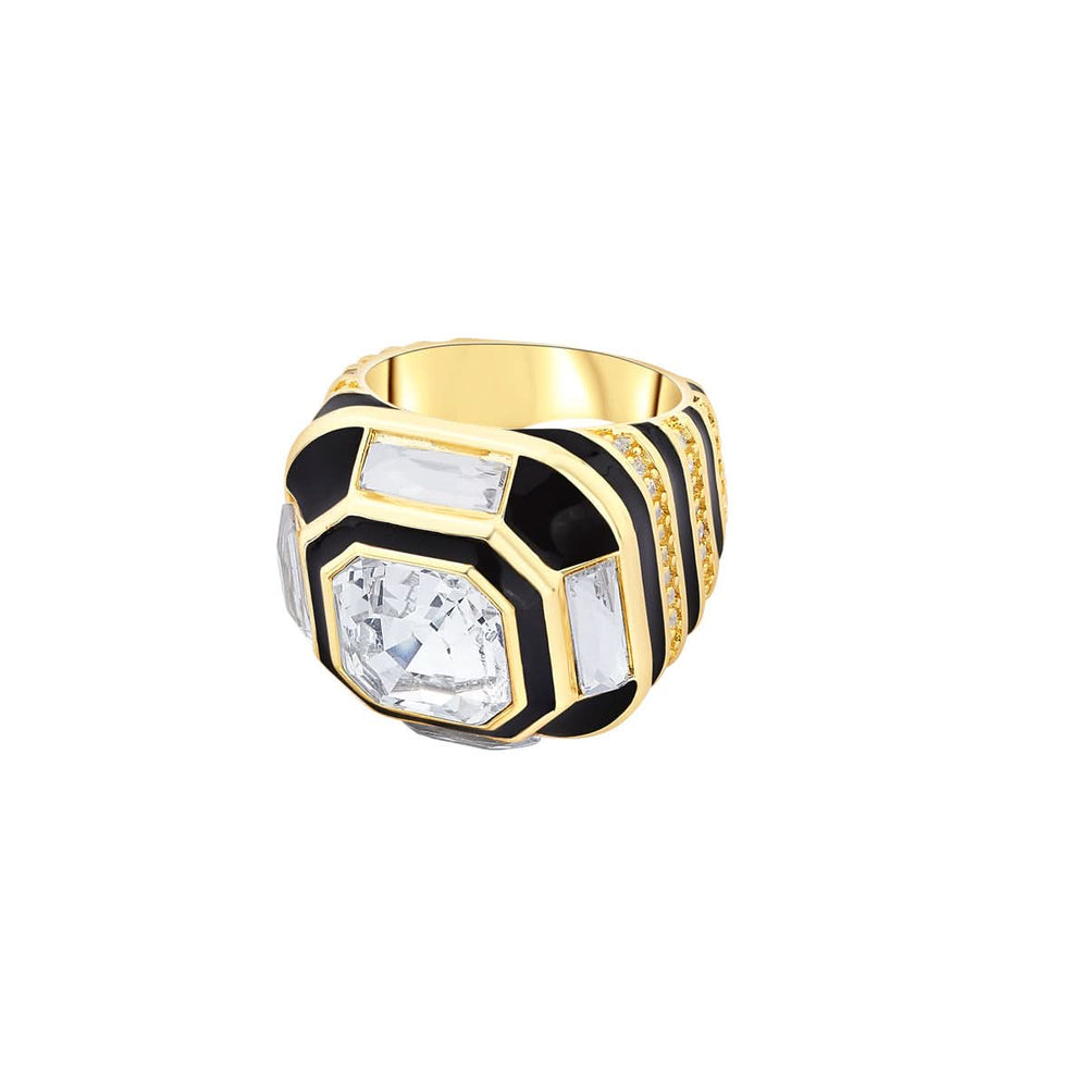 Malaika Arora Optic Crystal Enamel Ring