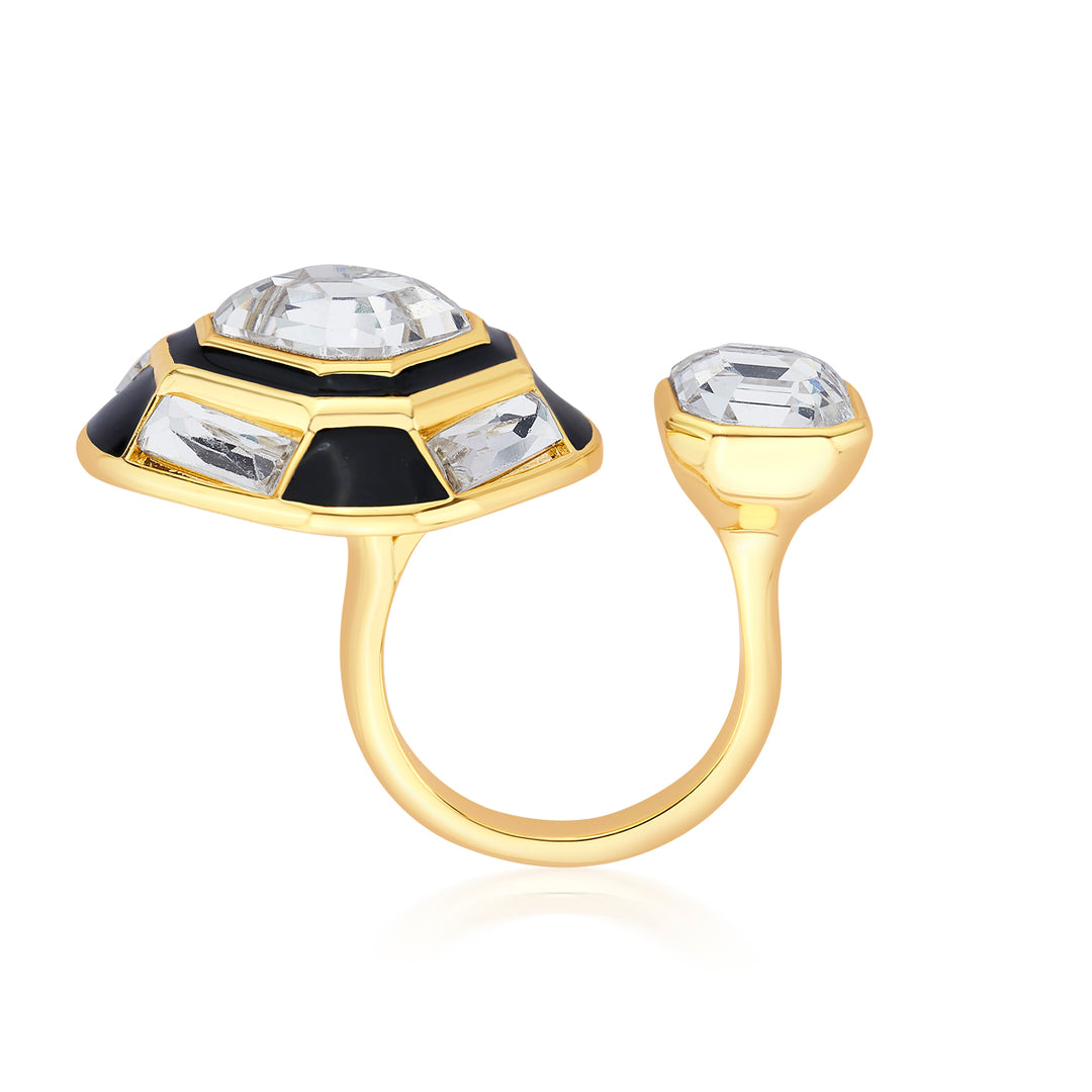 Optic Double Crystal Ring
