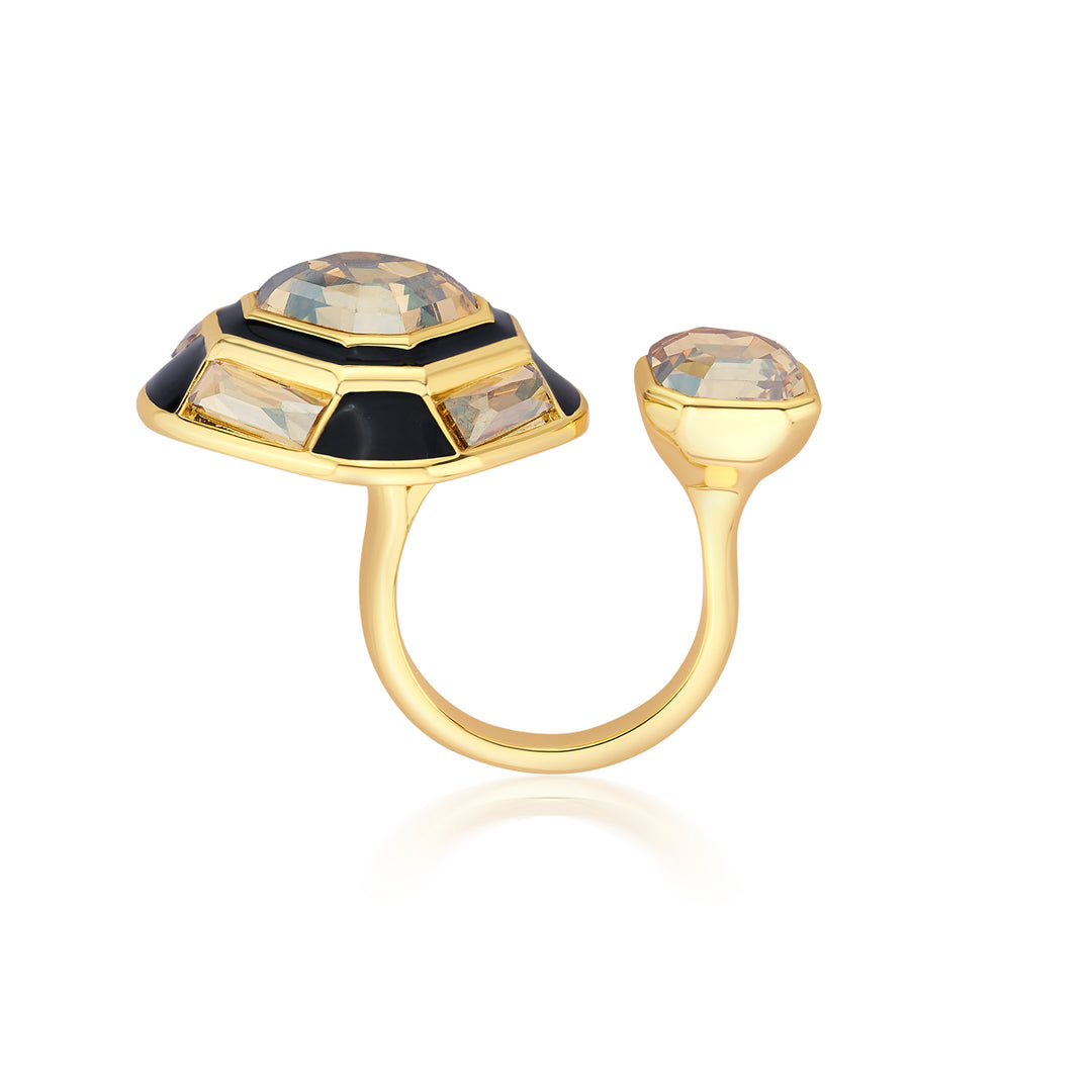 Gold Moss Deco Ring