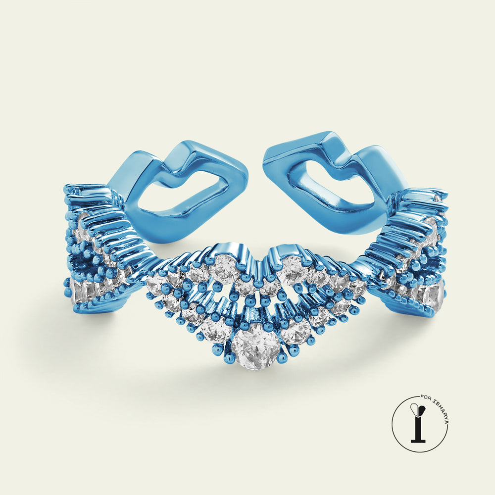 Blue Lips Ring