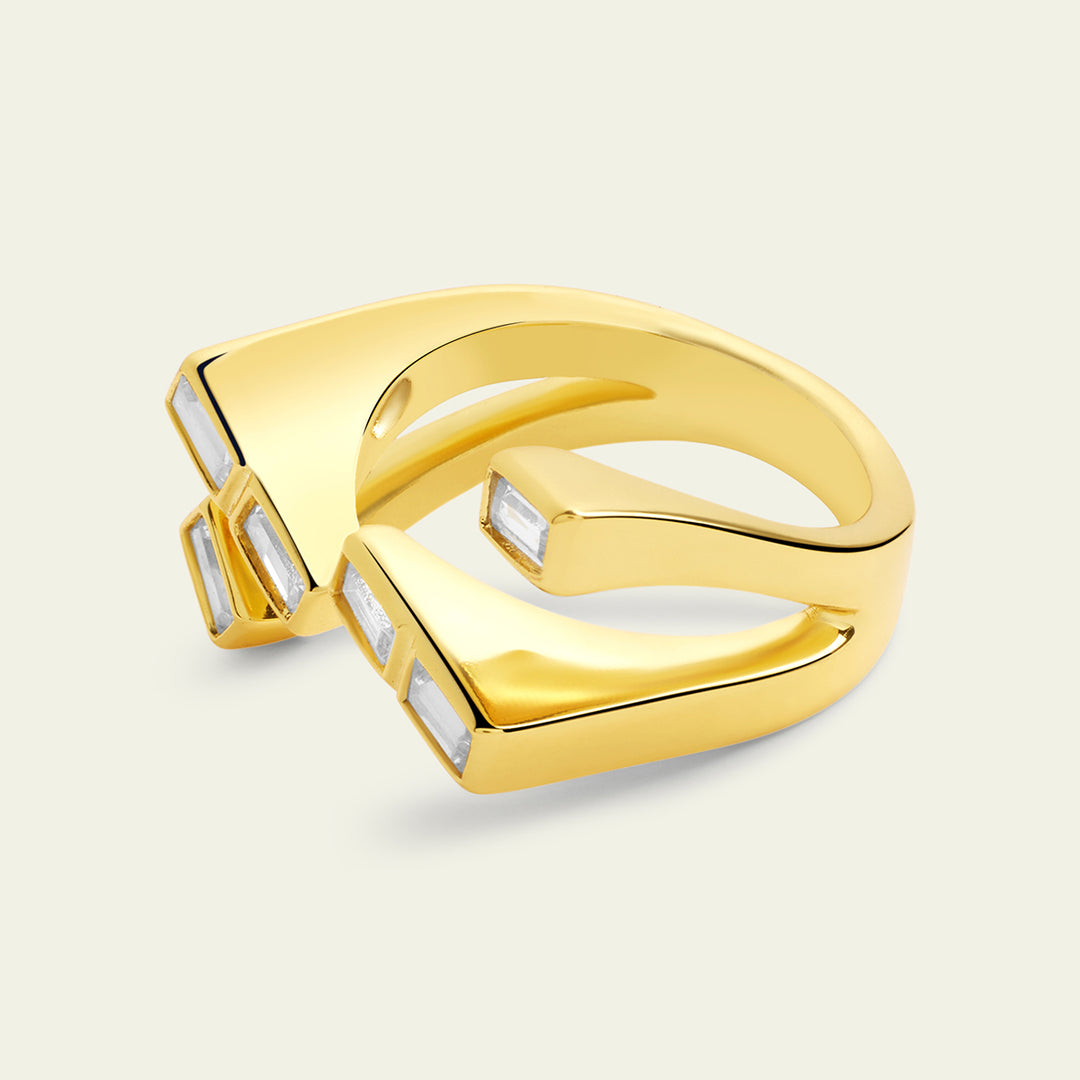 Gold CZ Ring 