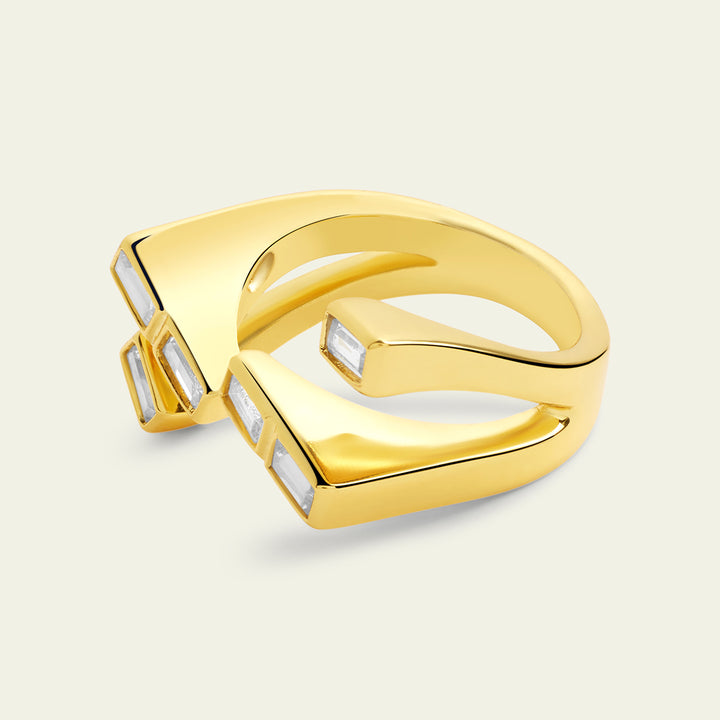 Gold CZ Ring 