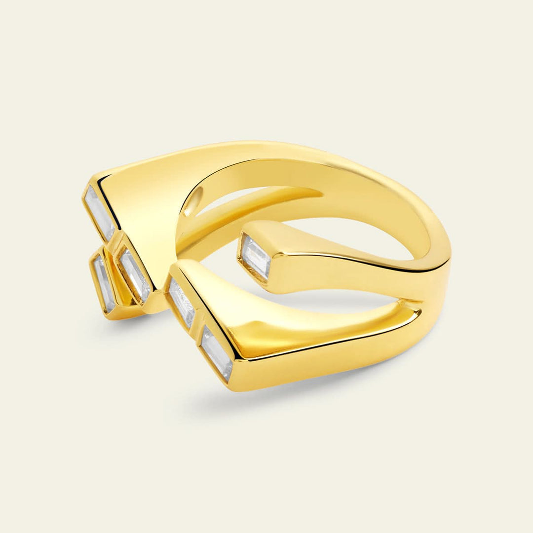 Gold CZ Ring