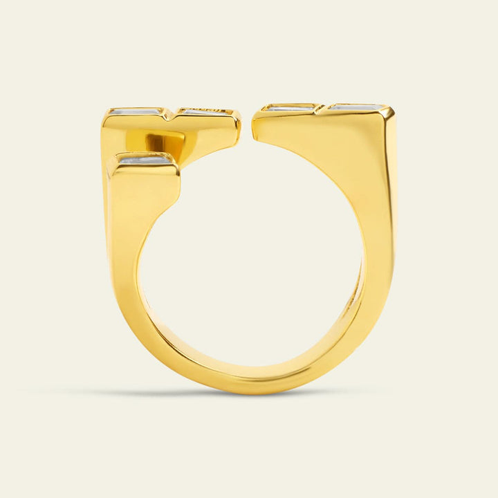 Gold CZ Ring