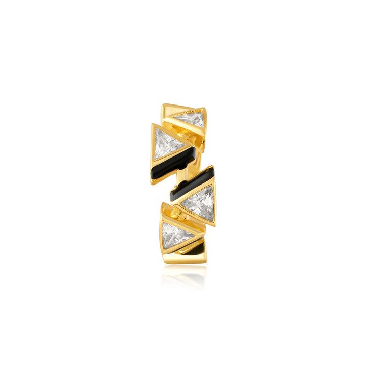 Black Triangles Infinity Ring