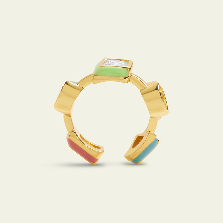 Multicolour Enamel Ring 