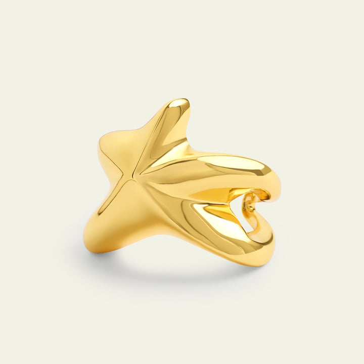 Gold Star Ring 