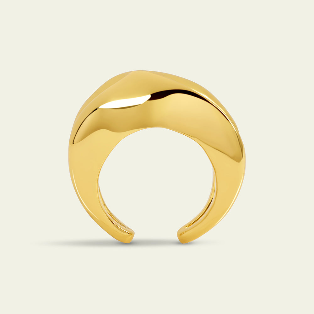 Gold Star Open Ring
