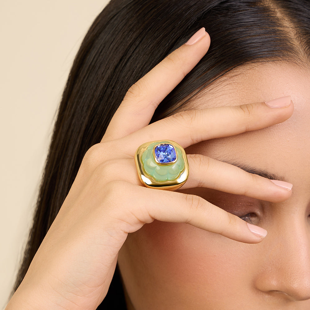Green & Sapphire Ring