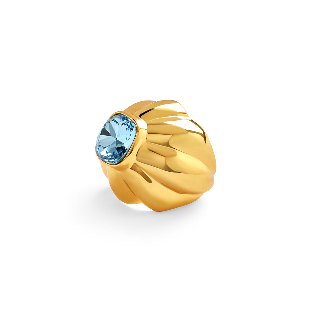 Aqua Mood Statement Ring