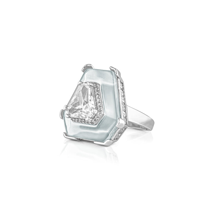 Diamond Cut Solitaire Ring