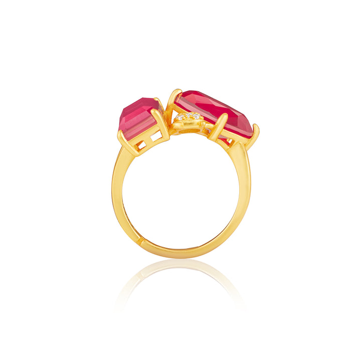 Ruby Rossette Open Statement Ring