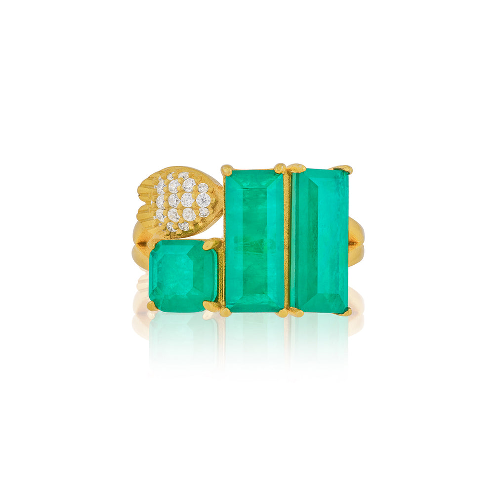 Emerald Dreams Cocktail Ring