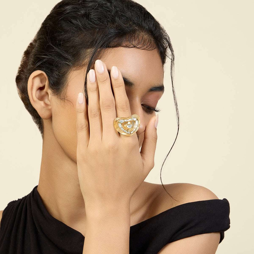 Love Mirrors Bombe Ring