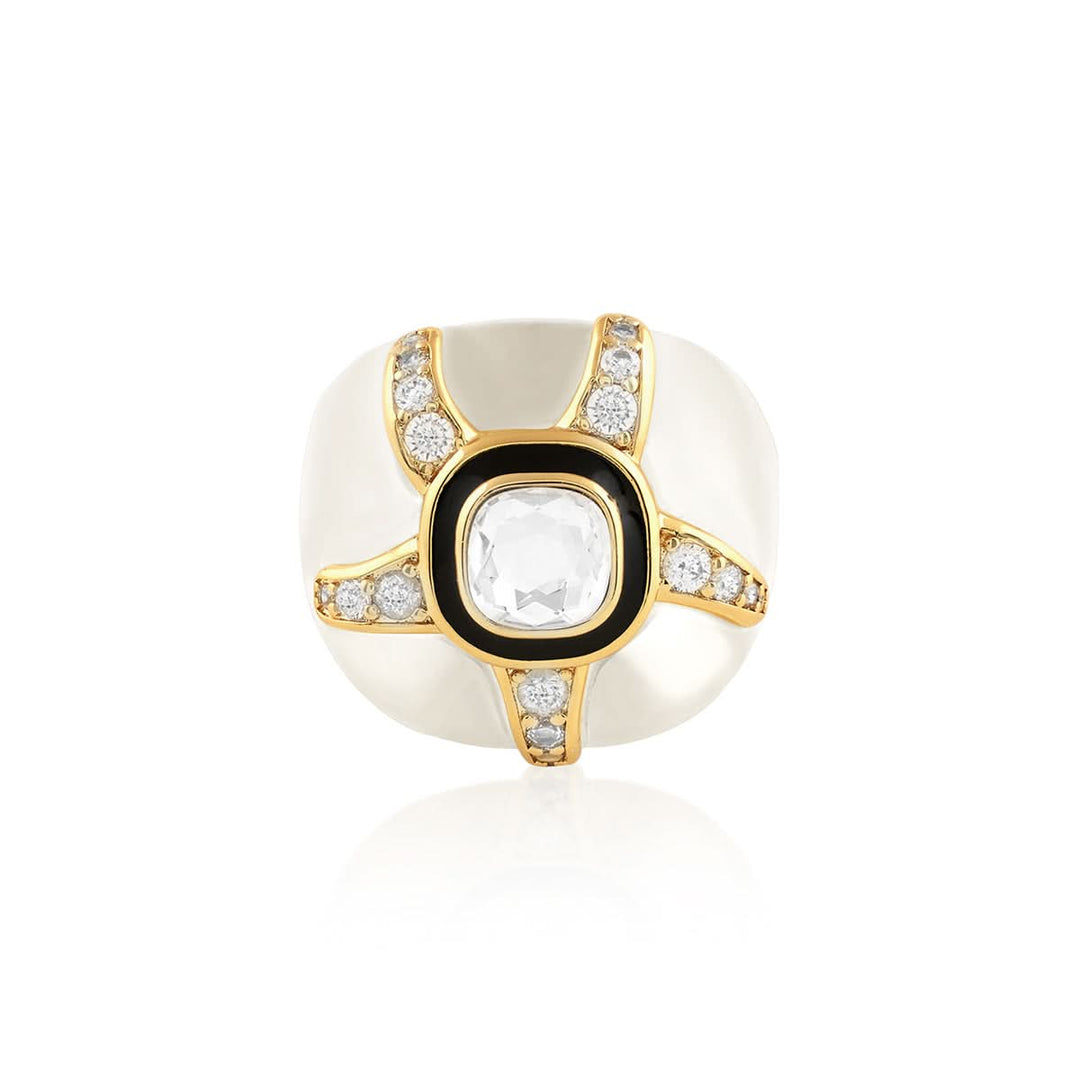 Clear Core Starfish Ring