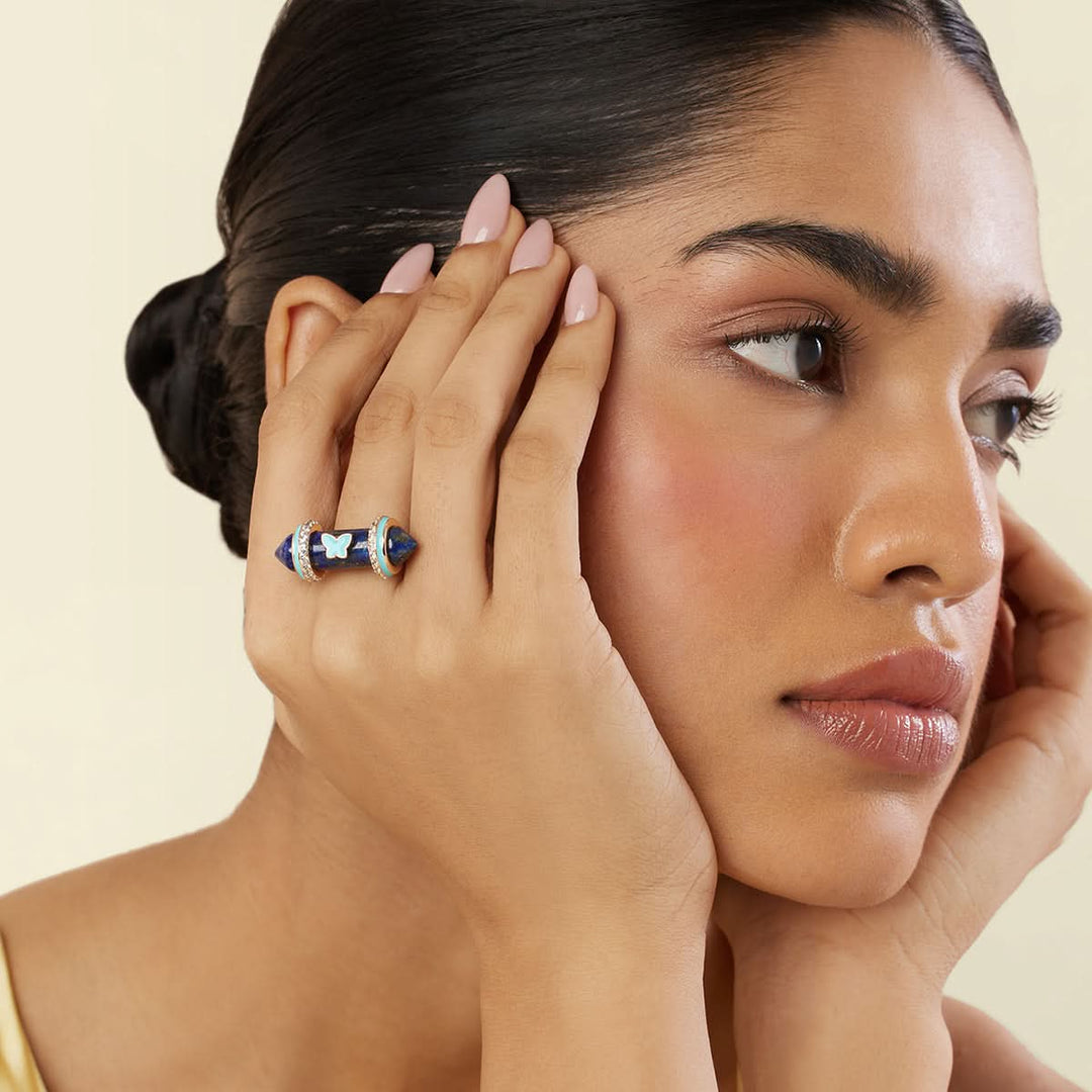 Midnight Manifest Amulet Ring