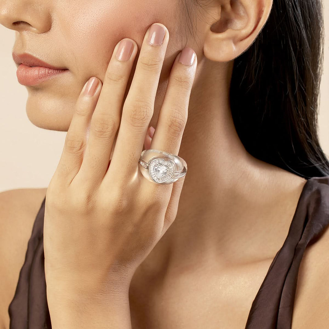 Elysian Heart Statement Ring