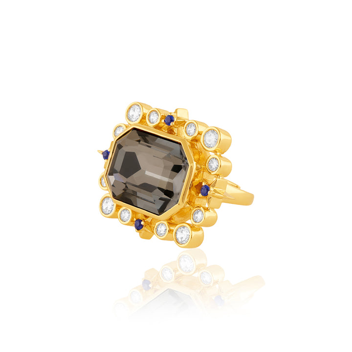 Amethyst Lyric Statement Ring