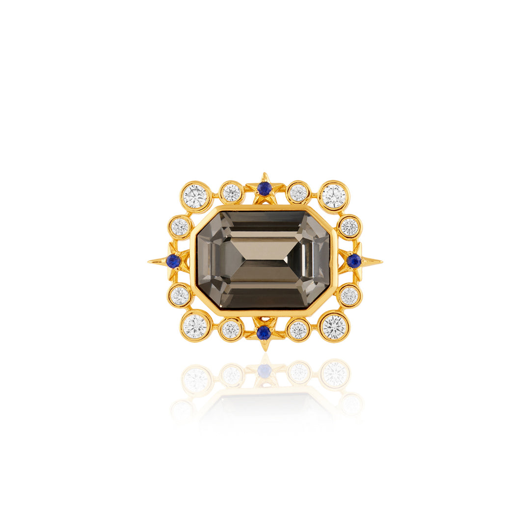 Amethyst Lyric Statement Ring
