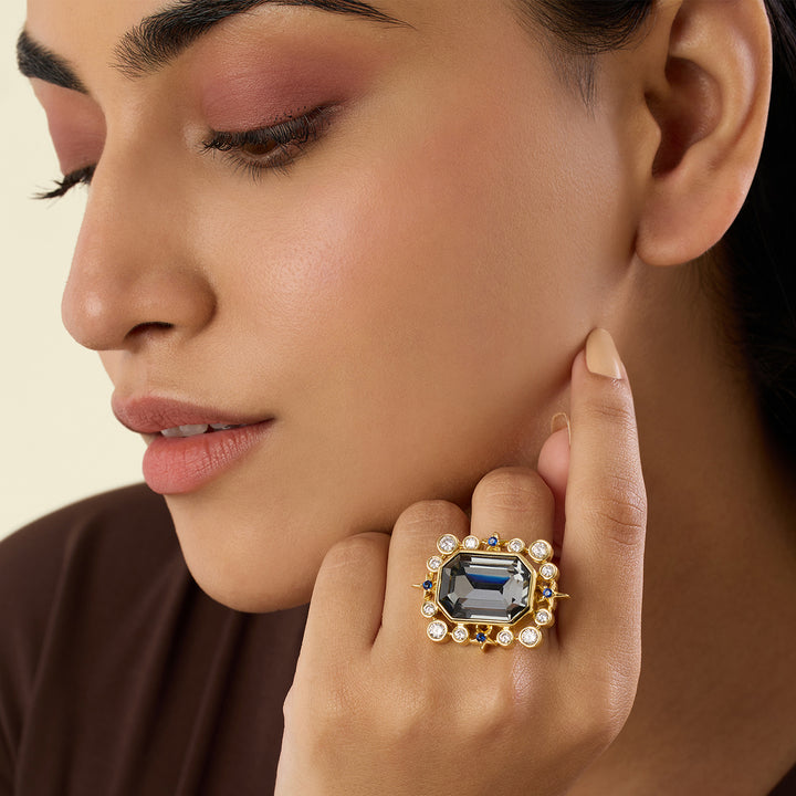 Amethyst Lyric Statement Ring