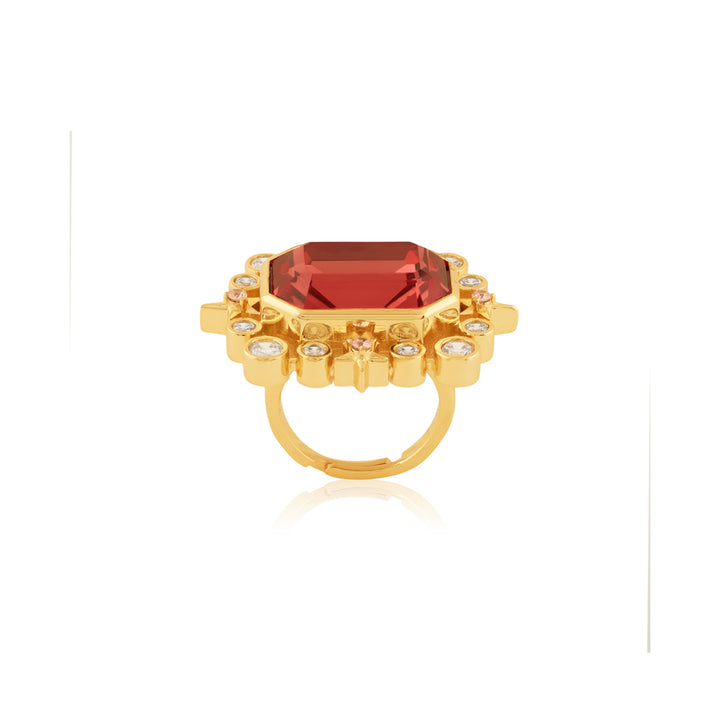 Ruby Lyric Statement Ring