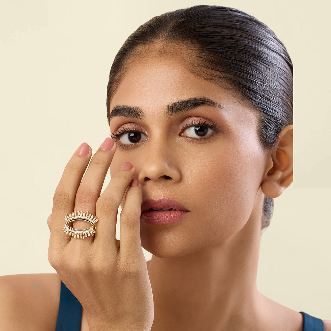 Vestra Ring In 18Kt Gold Plated