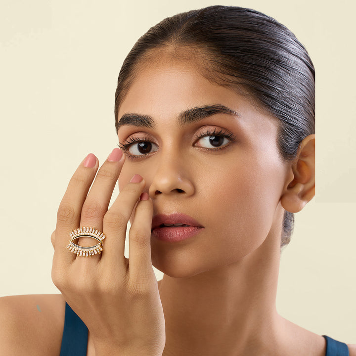 Vestra Ring In 18Kt Gold Plated