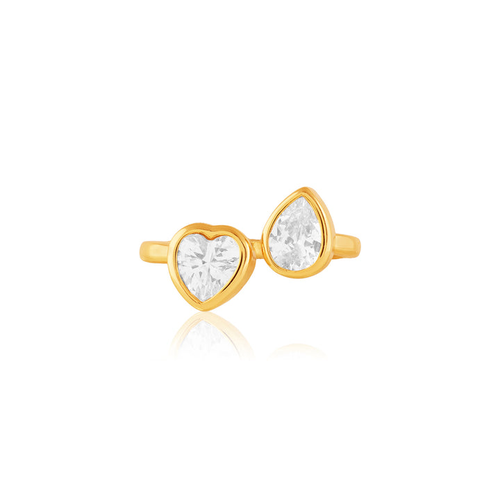 Dalienne Statement Ring In 18Kt Gold Plated