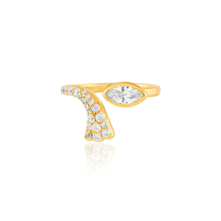 Dalienne Statement Ring In 18Kt Gold Plated