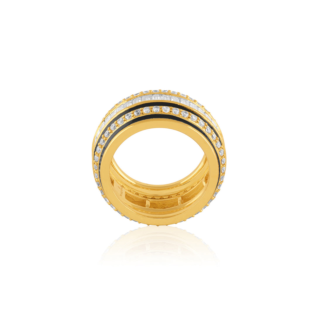 Bretonne Ring In 18Kt Gold Plated