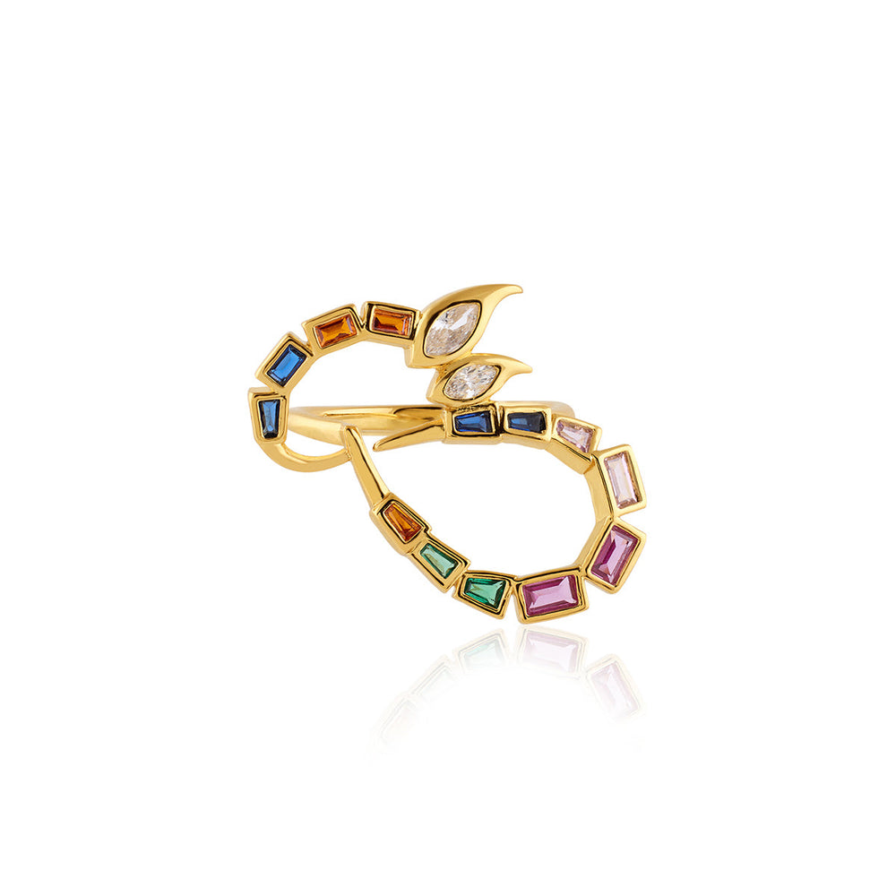 Khargosha Multi-Coloured Statement Ring