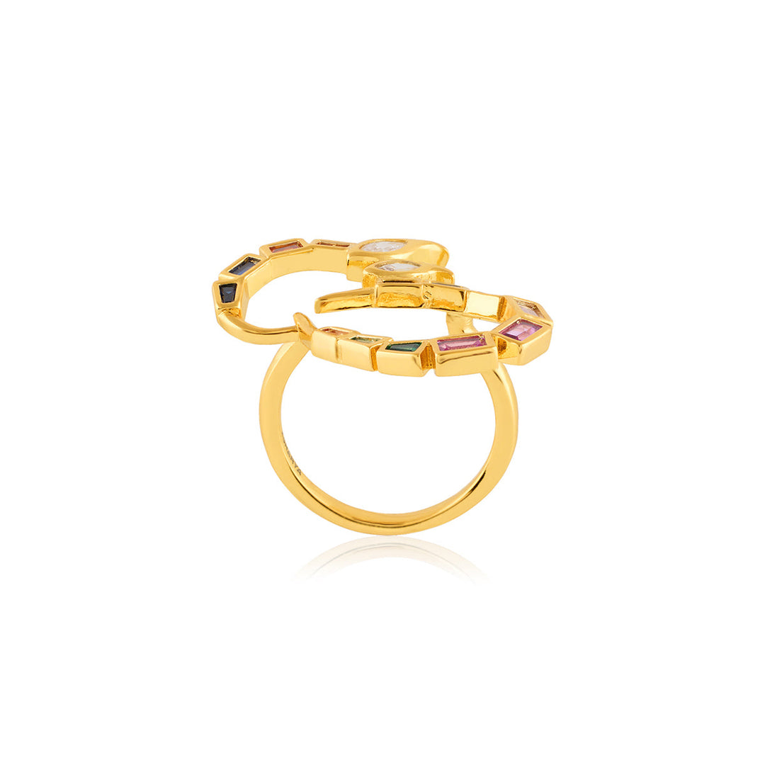 Khargosha Multi-Coloured Statement Ring
