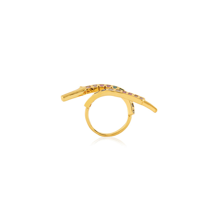 Dhronaa Multi-Coloured Statement Ring