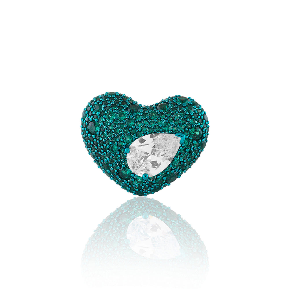 Lunara Emerald Heart Ring