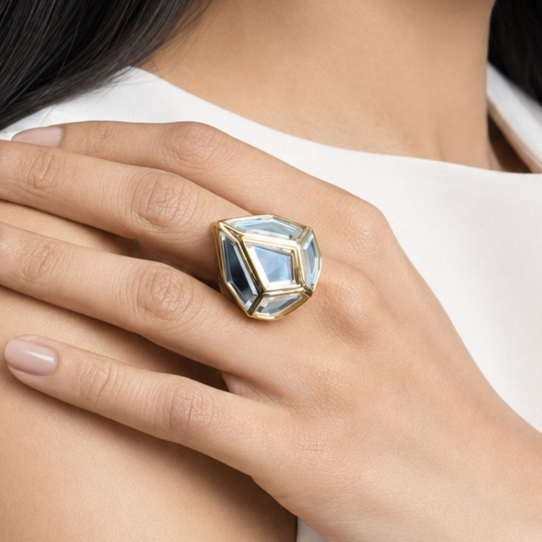 Rhombus Mirror Statement Ring