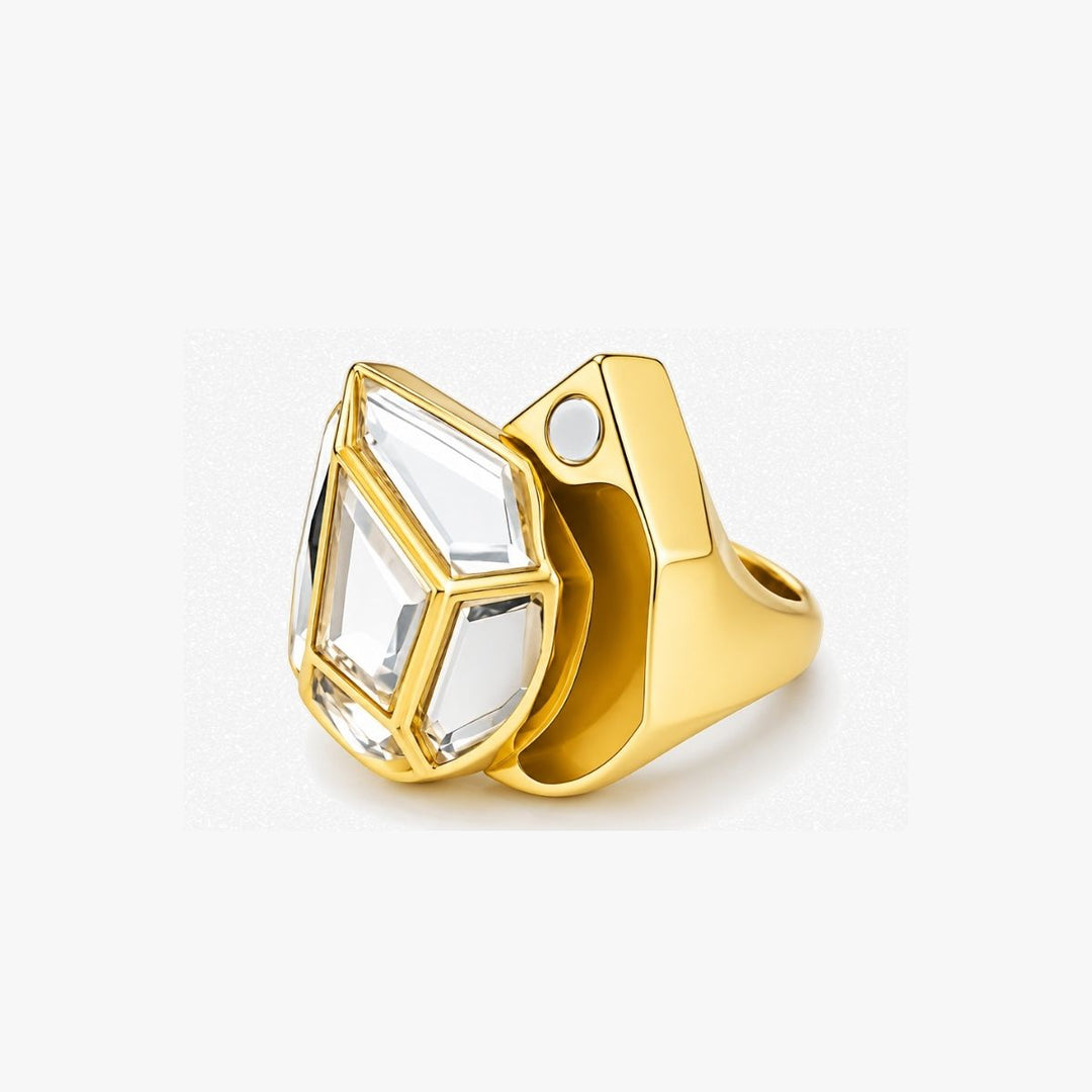 Rhombus Mirror Statement Ring