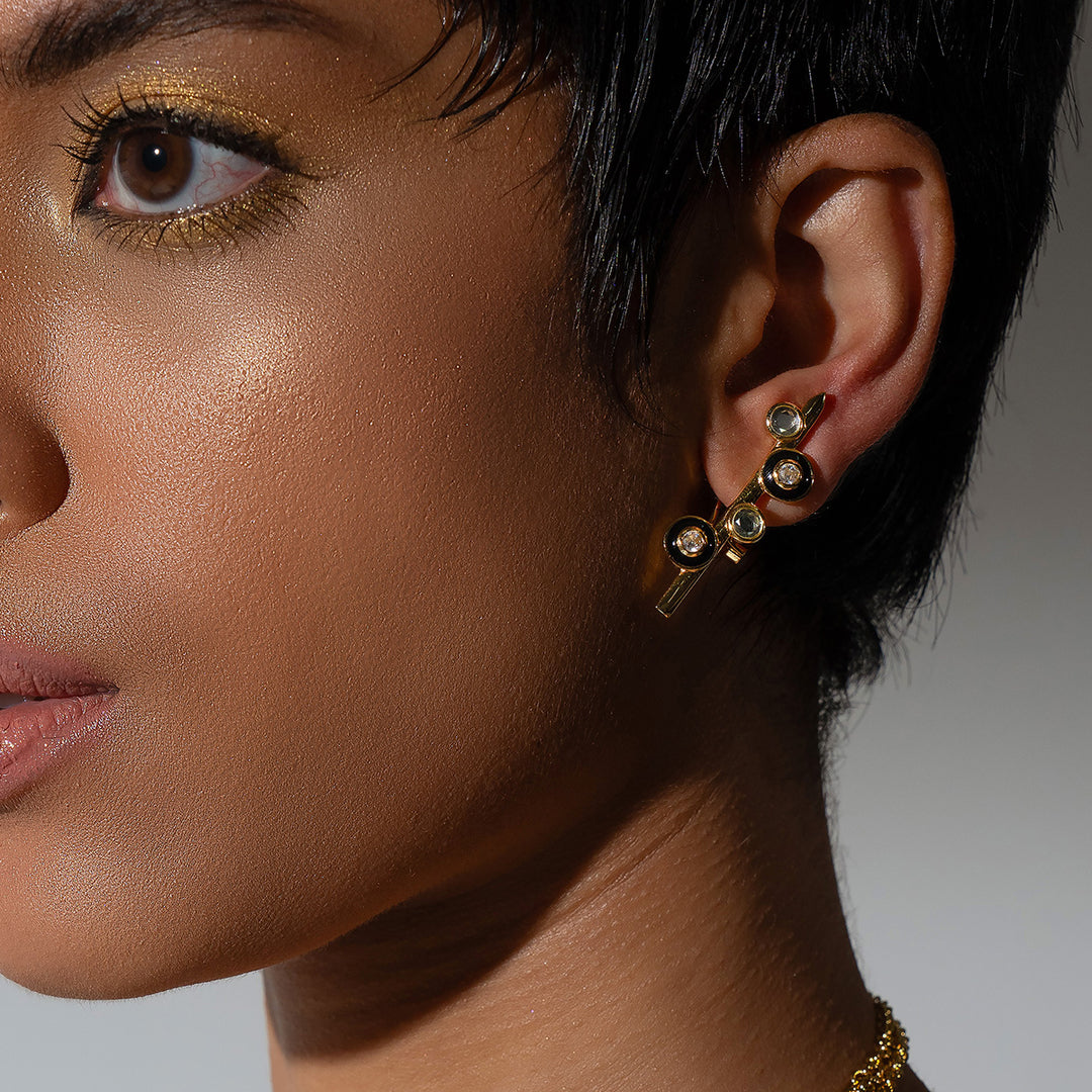 Savage Speckled Earrings - Isharya | Modern Indian Jewelry