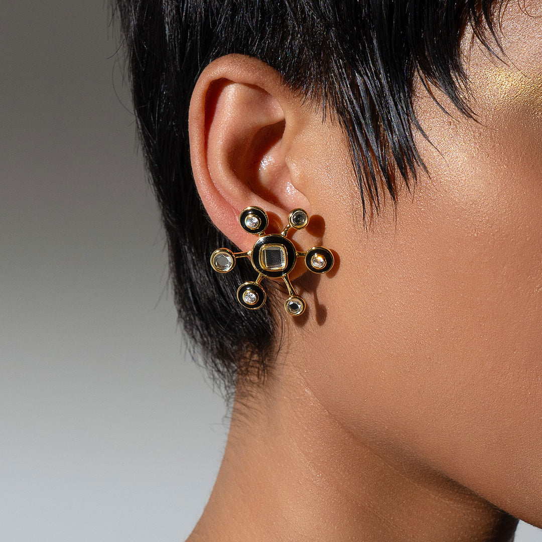 Savage Starbust Earrings - Isharya | Modern Indian Jewelry